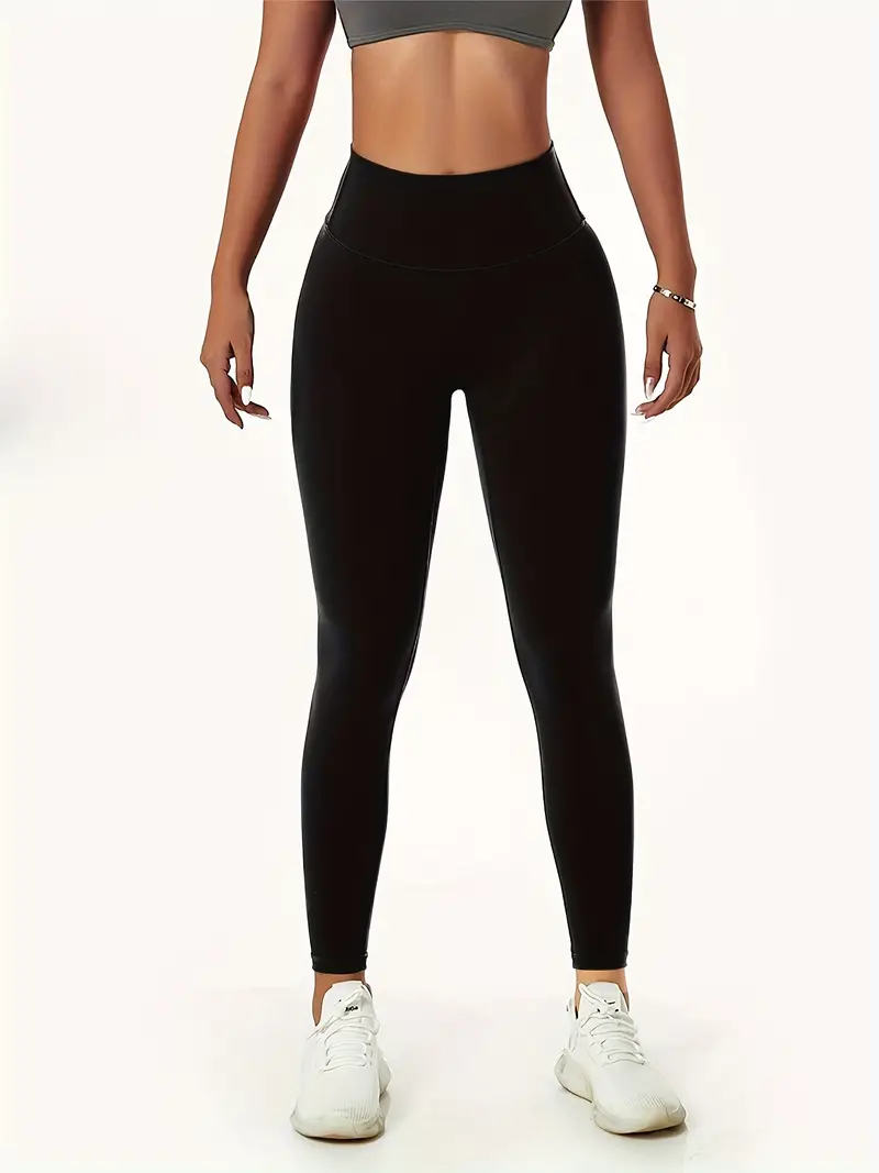 High Waist Yoga Pants Pockets High Stretch Running Workout - Temu