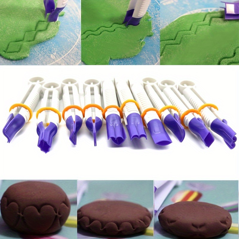 10pcs, Fondant Crimper, For Cake Decorating Tools, Baking Tools, Home  Kitchen Accessories - Main Image