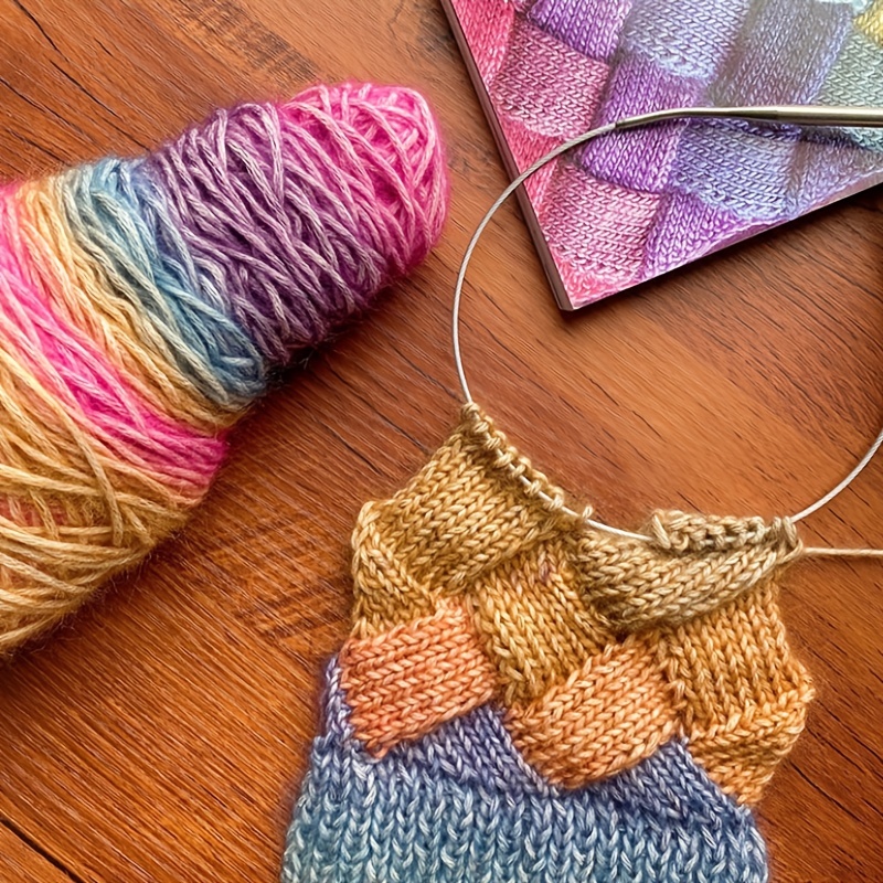 Gradient Color Mohair Crochet Yarn for DIY Hand Woven Sweater Scarf Rainbow  Wool Thread Knitting Accessories пряжа для вязания - AliExpress