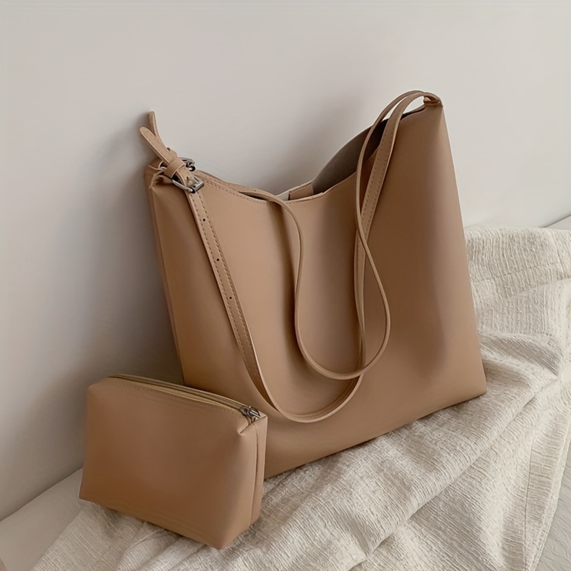 Simple Solid Crossbody Bag, Casual Faux Leather Square Bag, Women's Trendy  Zipper Shoulder Bag - Temu