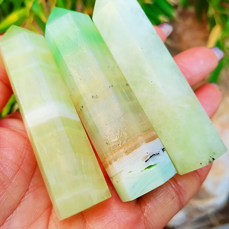 CRYSTAL PINEAPPLE made from ORANGE CALCITE + GREEN AVENTURINE