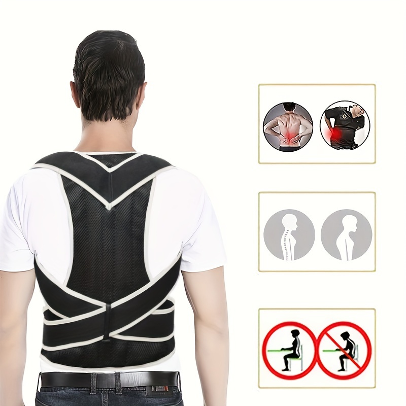 Buy Adjustable Posture Corrector Brace Back Support Belt - Cotton