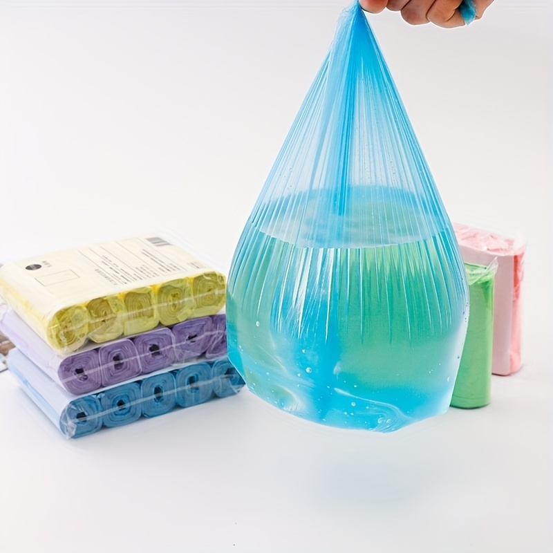 Bolsas de basura fuertes de 4 galones, 220 unidades, bolsas de basura para  baño, bolsas de plástico pequeñas para oficina en casa, cocina, se ajustan