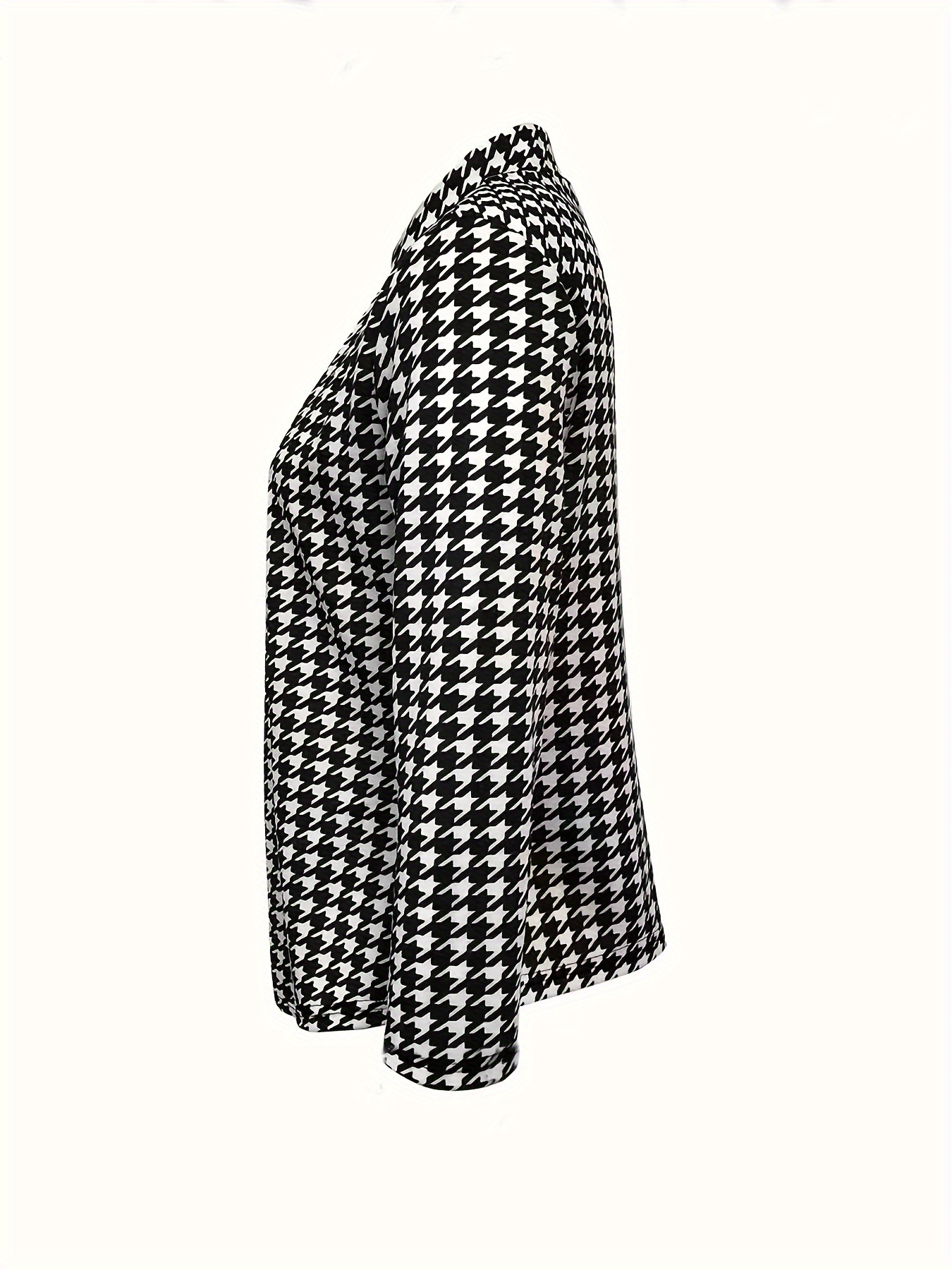 Women's Plus Allover Print Split Collar Blazer