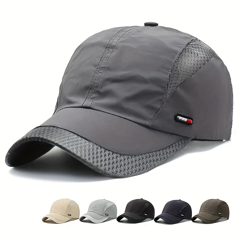 Quick Drying Baseball Baseball Hat, Dad Hats unisex Ultra-Thin Cooling Lightweight Waterproof Breathable Sports Women Men's Outdoor Sun Hat New