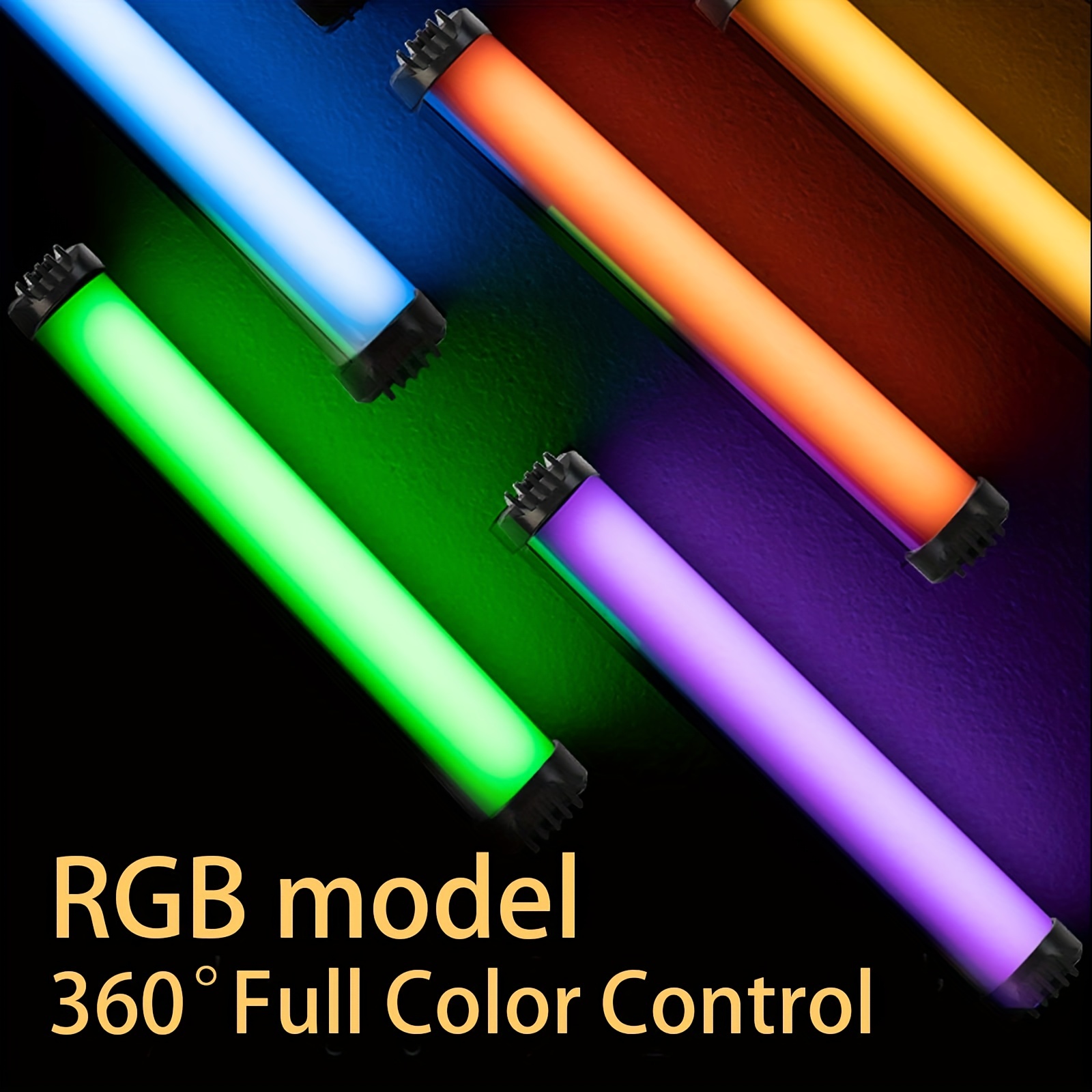 Bâton de lumière LED RGB Portable, lumière de remplissage, lumière de nuit  colorée pour photographie, lumière Selfie, beauté en direct - AliExpress