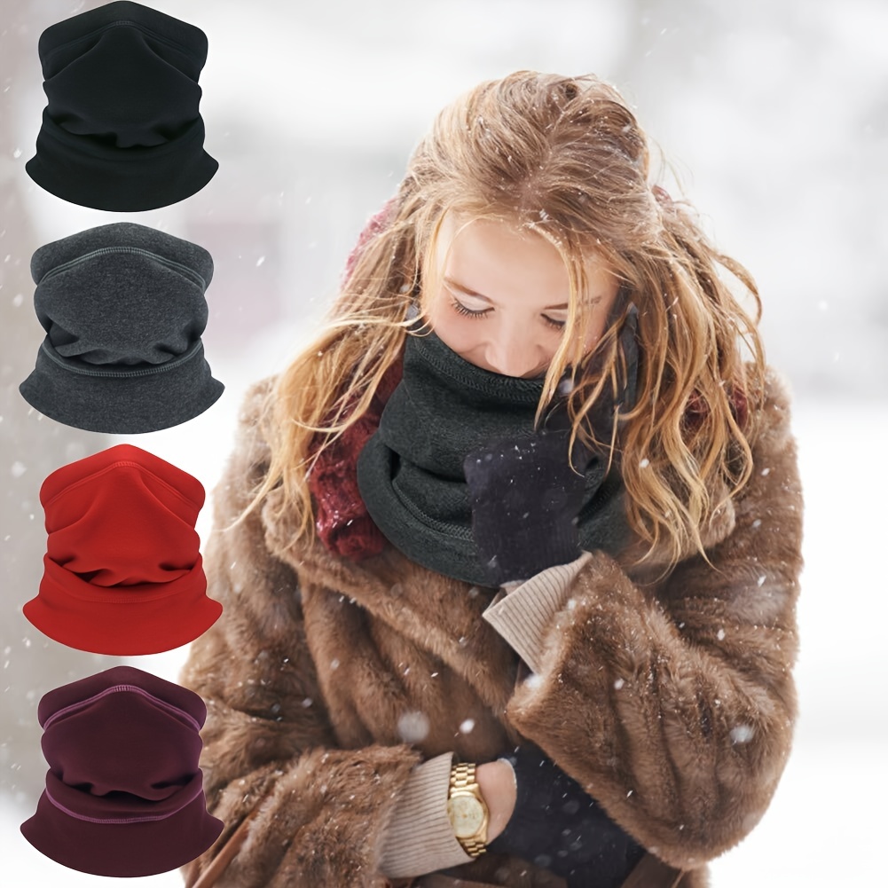 Windproof Winter Fleece Bandana Neck Gaiter For Adults Warm - Temu