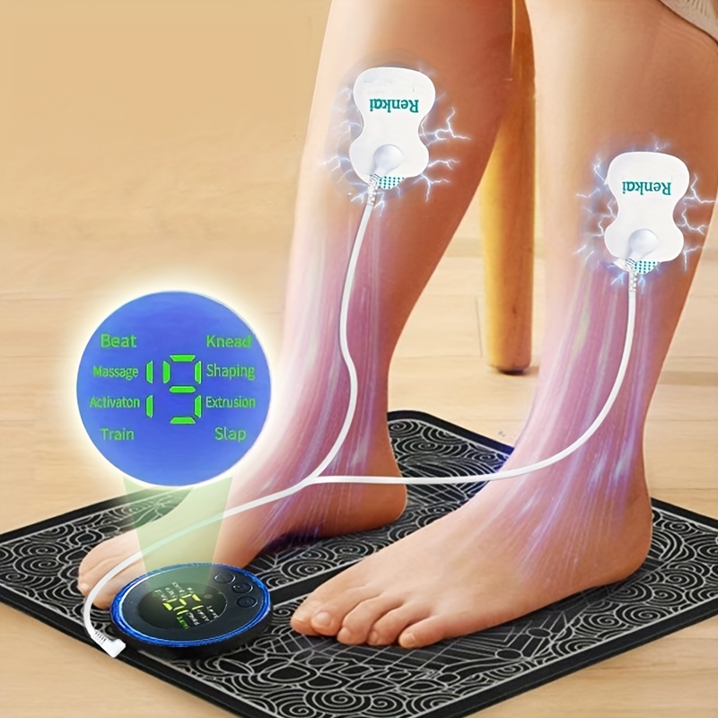 Electric Ems Mini Massager Kit Foot Massager Pad Lymphatic - Temu