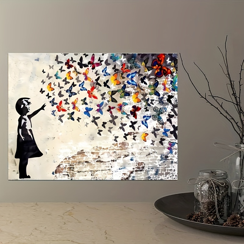 Oil Painting, Modern Art, Magic Butterfly Canvas Art, Paintings on Canvas,  Wall Art, Painting, Abstract Painting, Wall Painting, Large Art 