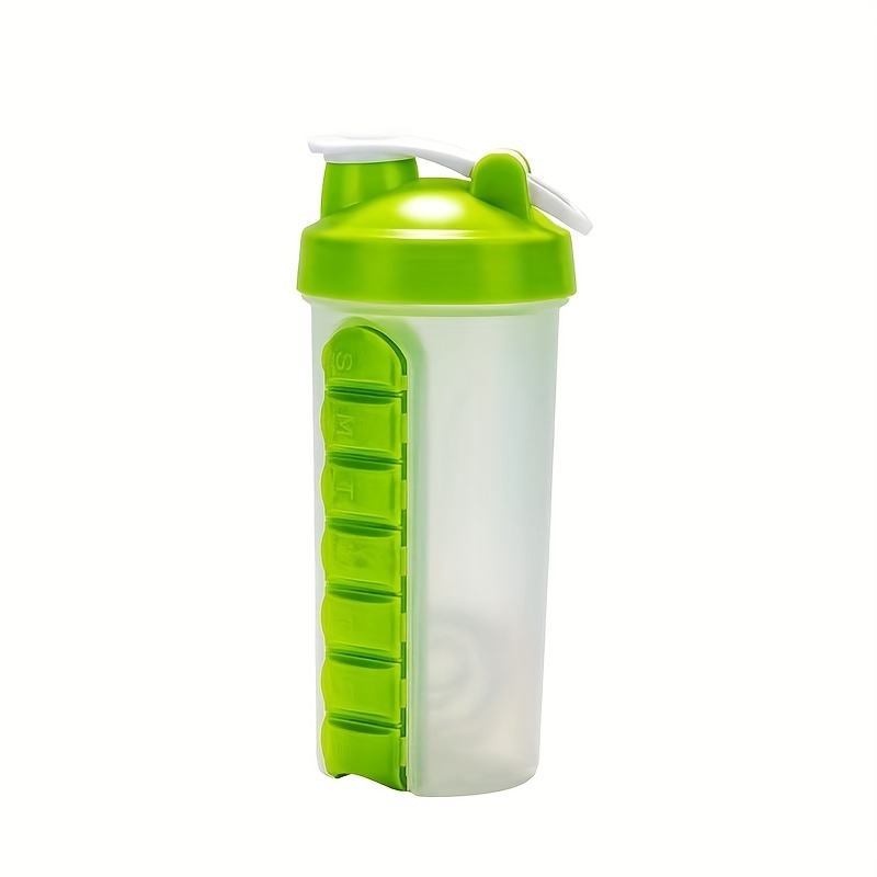 Pill Bottle / Water Bottle with Pill Box