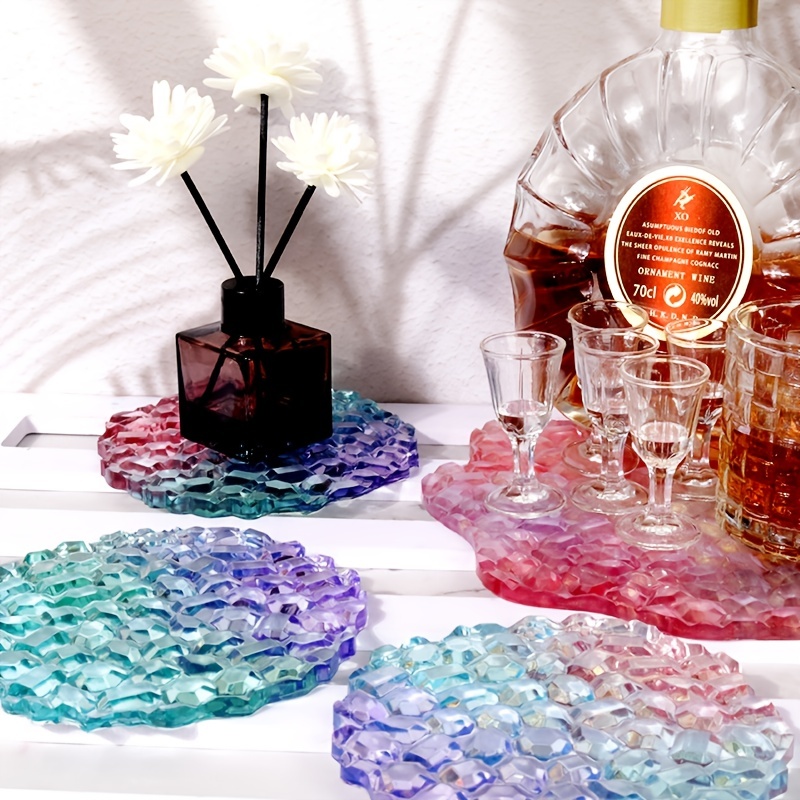 Square Coasters Resin Mold Ocean Coaster Molds Coaster Molds For