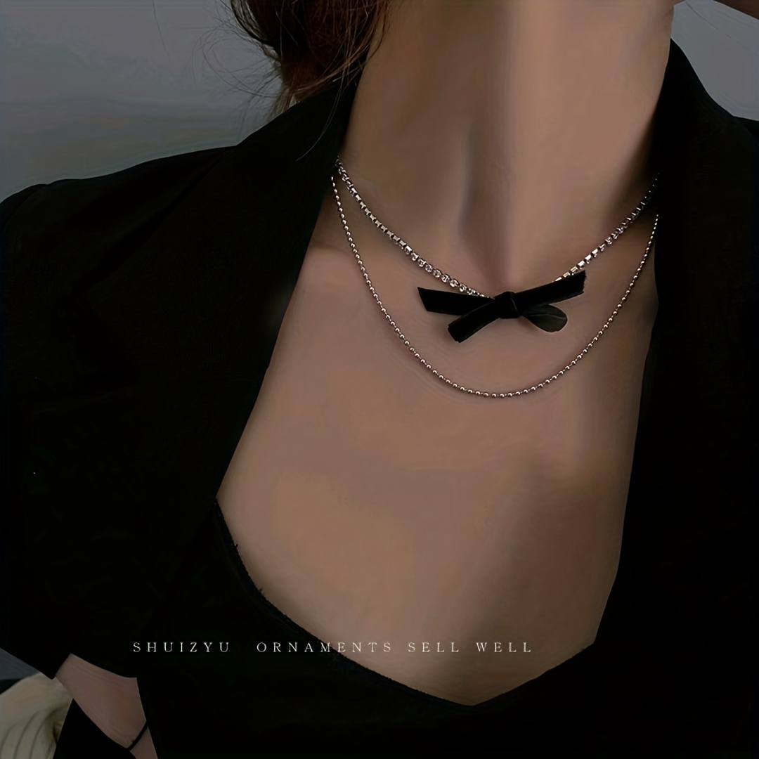 Fashion Key Pendant Adjustable Rhinestone Black Choker Classic Collar  Necklaces For Women Girls Velvet Choker, Fashion Choker