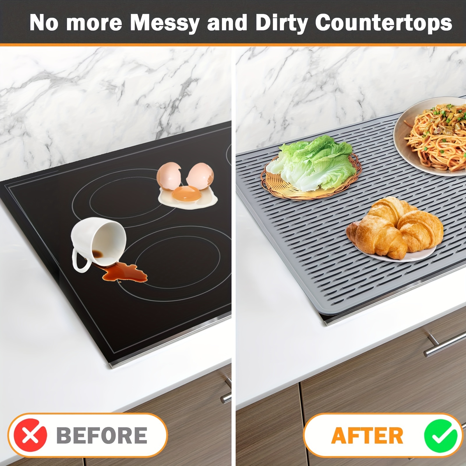 Silicone Stove Top Covers For Electric Stove, Stovetop Cover, Stove Mat  Protector, Extra-large Silicone Dish Drying Mat, Xl For Kitchen, Glass Top  Stove Cover, Heat Resistant Mat - Temu Germany