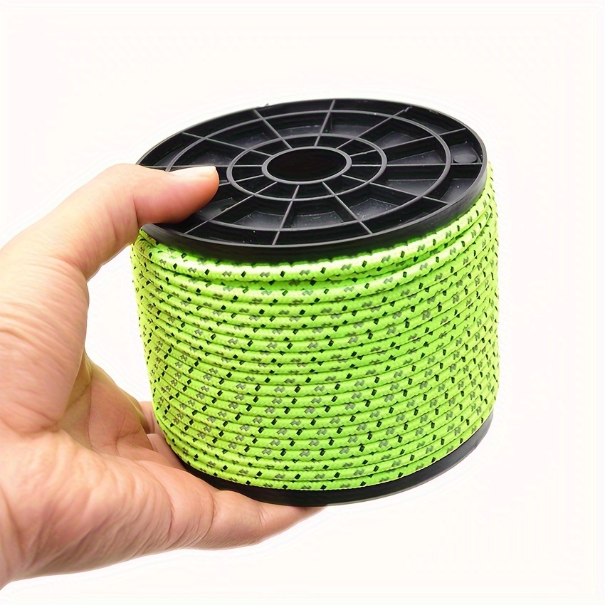 50m Outdoor Paracord 4mm Reflective Tent Line Camping Tent Rope Clothesline  - Sports & Outdoors - Temu