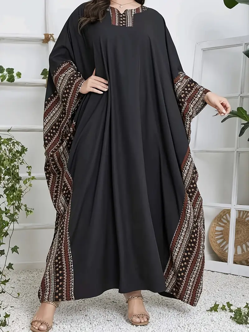 African Clothing for Women Plus Size Poncho Kaftan Colorful
