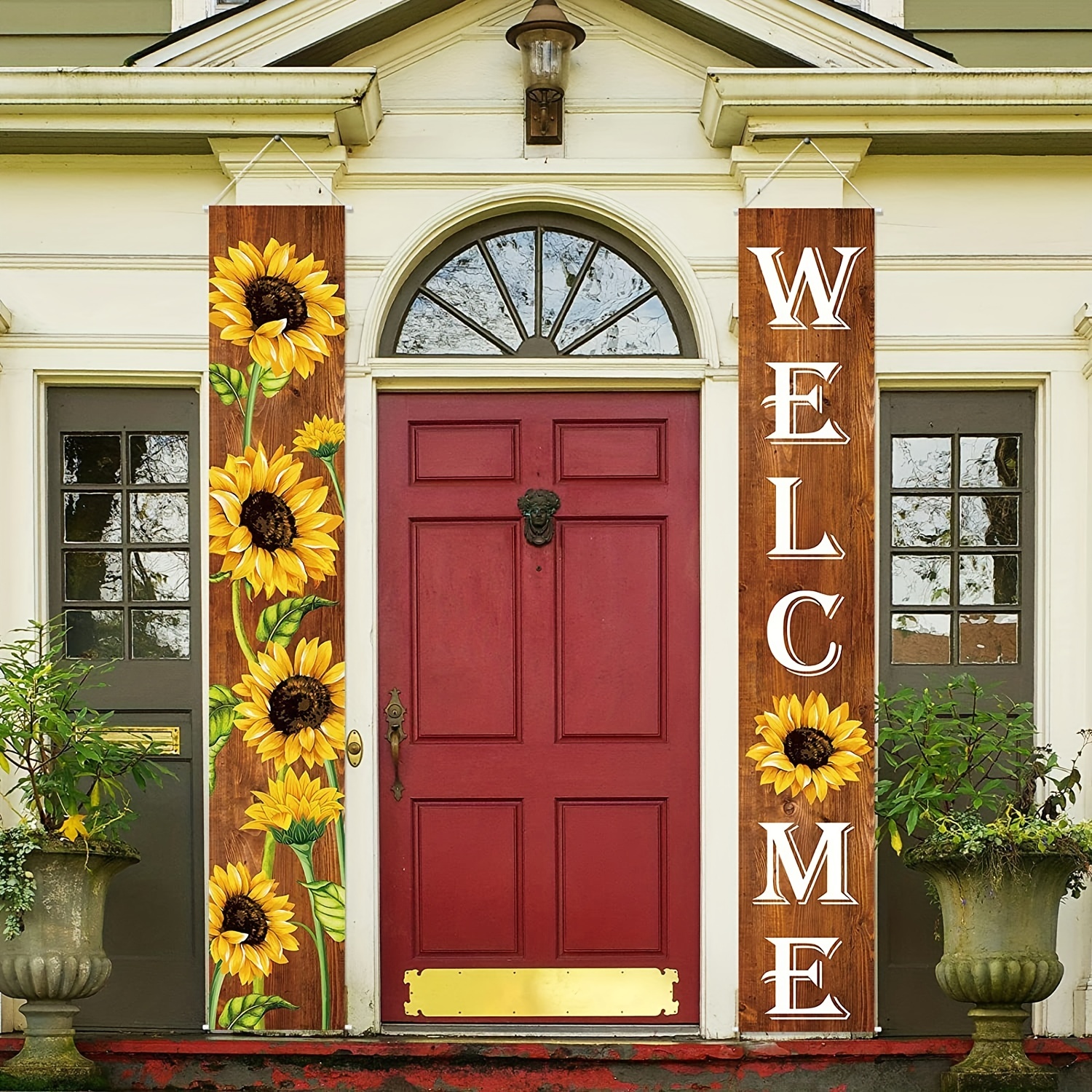 12pcs, 39.4ft Sunflower Party Decorations Sunflower Garland Banners  Sunflower Party Streamer Summer Sun Flower Hanging Decorations For Baptism  Birthda