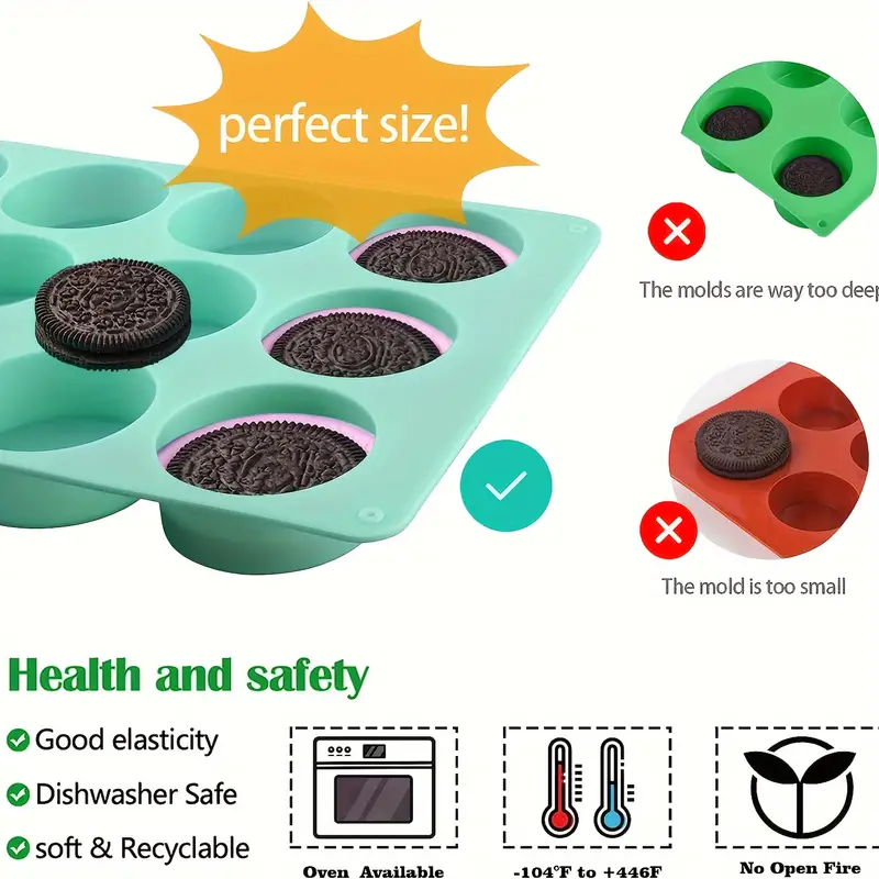round chocolate cookie molds cylinder silicone