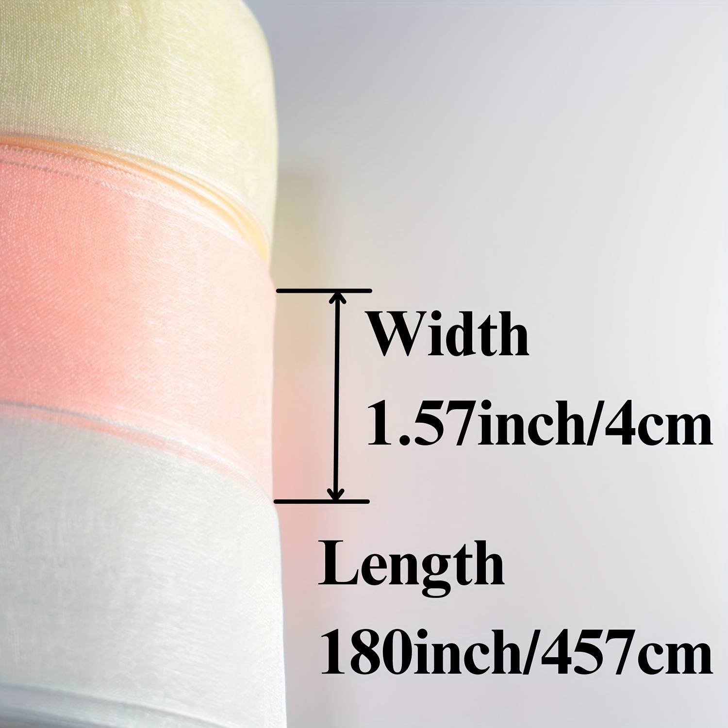 1 Roll, 0.59inch Wide X 3582.68inch, Single Sided Polyester Ribbon, Ribbon  For Crafts, Gifts