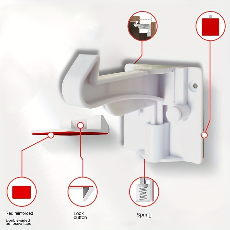 1pc Blocco A Molla Di Protezione Per Bambini, Blocco Invisibile Per  Cassetti Per Bambini, Blocco Di Sicurezza Per Armadi, Blocco Di Sicurezza  Per