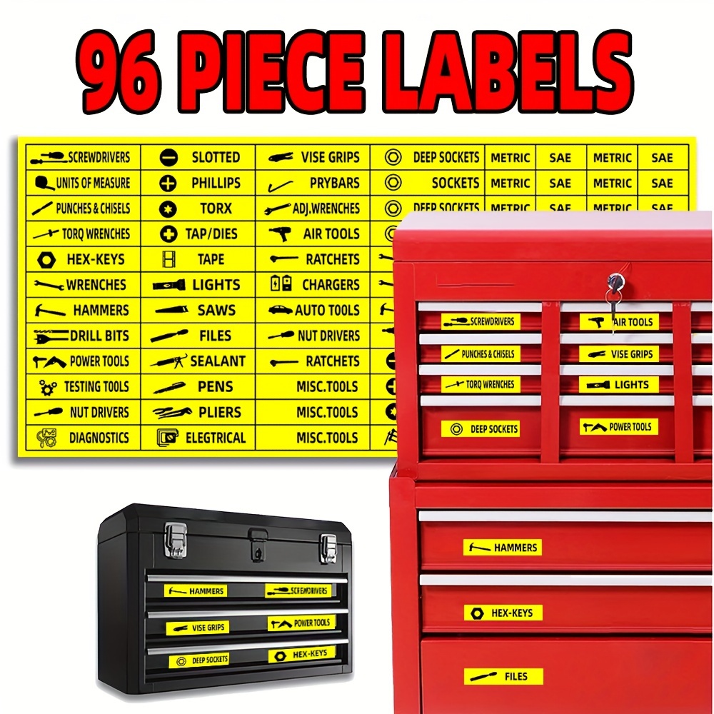 

96pcs Circuit Breaker Box Labels Clearly Identify Weatherproof Fuse Box Label Decal Sticker Group