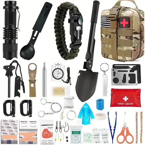 Professional Survival Gear Equipment Tools First Aid Supplies For Sos ...