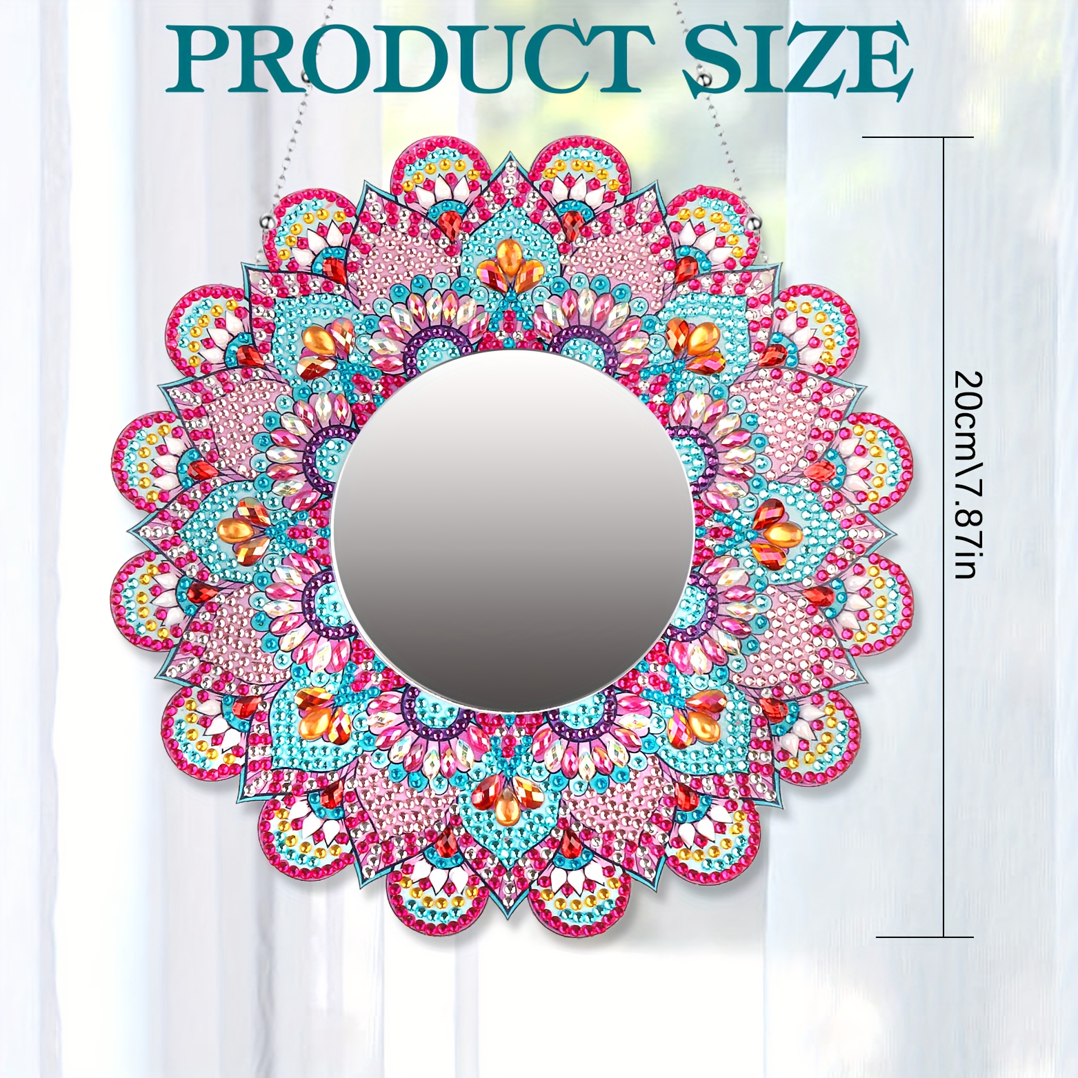 DIY Compact Mirror Art Craft Set Rhinestone Mirror for Adult and Kids Home  Decor