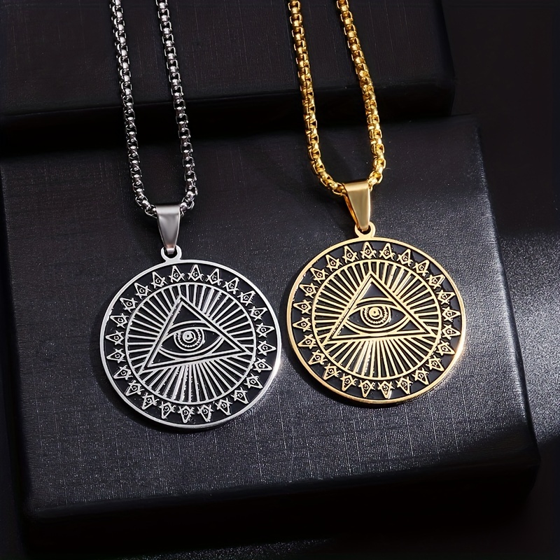 Providence Eye Pendant Necklace Retro Freemasonry