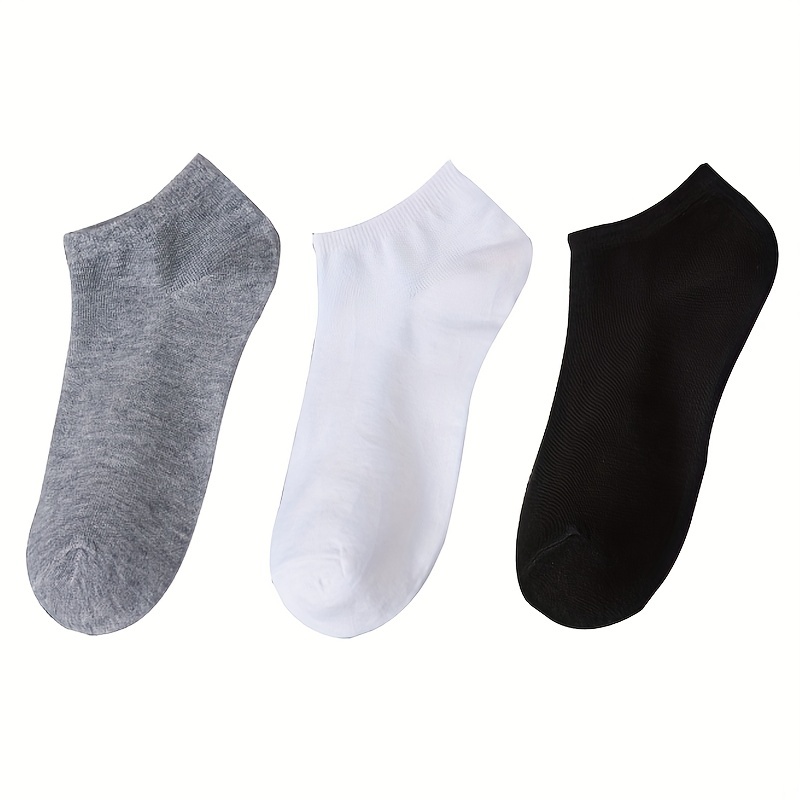Unisex Comfy Ankle Socks Plain Color Invisible Sock Men's - Temu