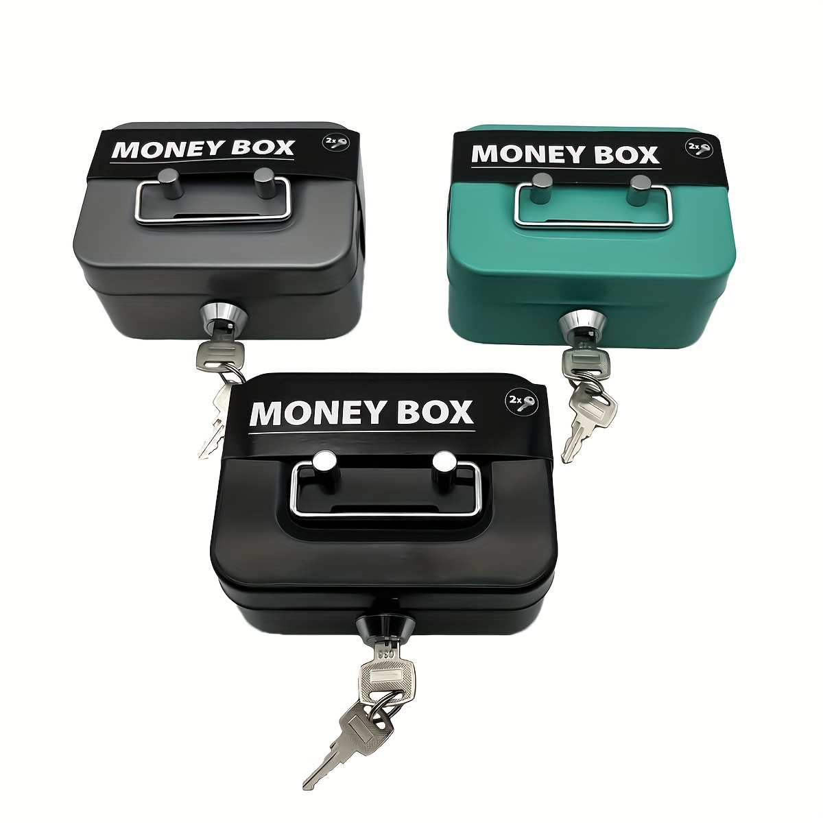 Coffre-fort avec code PIN - Silver - Money box enfant - pièces de monnaie  et argent