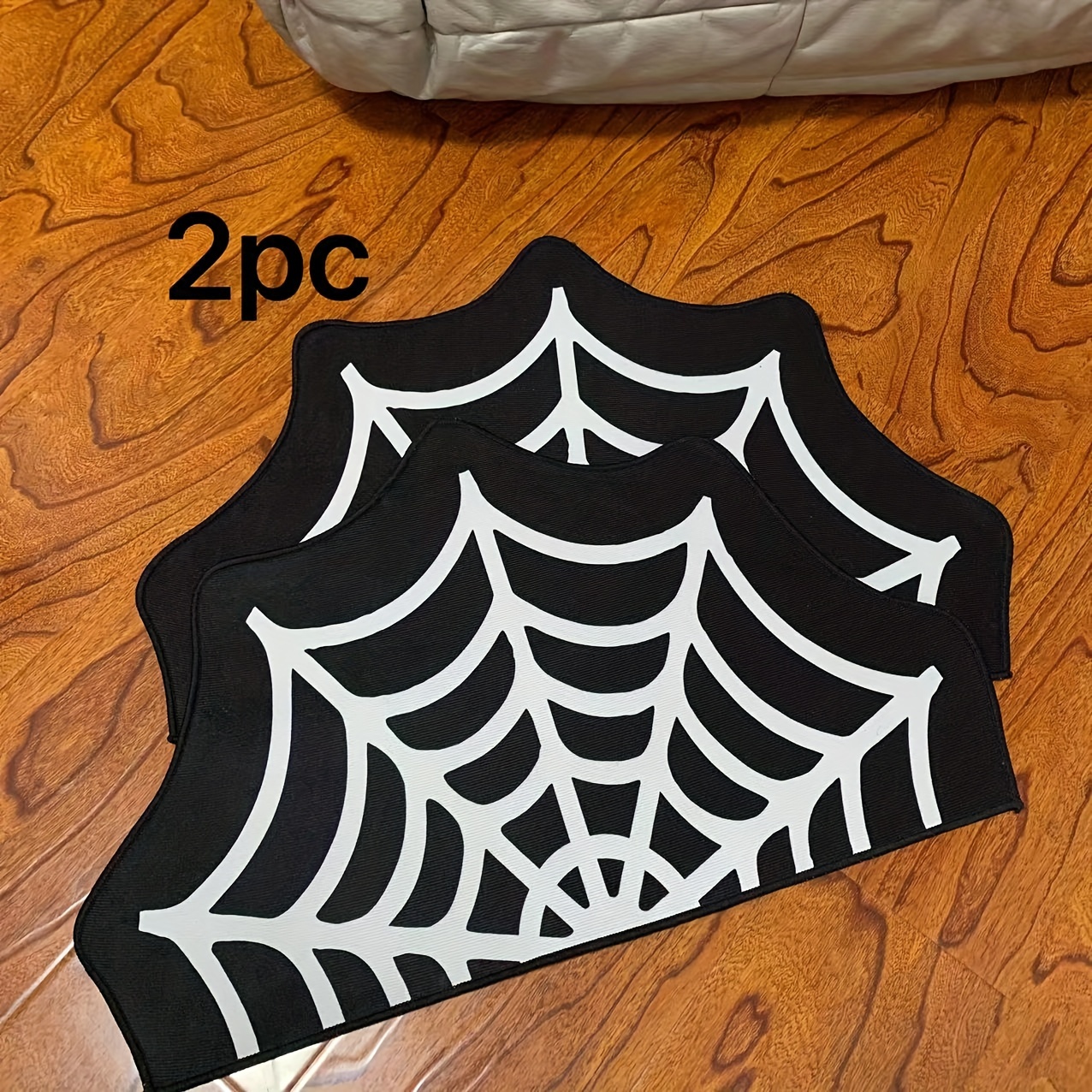  Estmy Spider Web Halloween Rug 3x5, Funky Gothic Cute