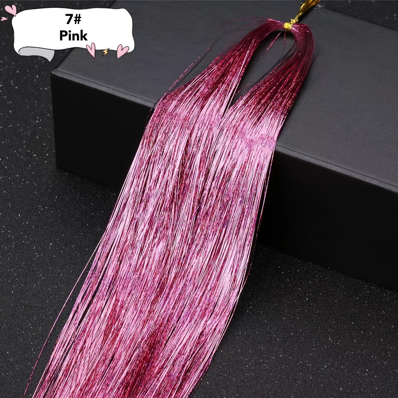 Hair Tinsel Heat Resistant Fairy Hair Tensile Sparkly Glitter Hair