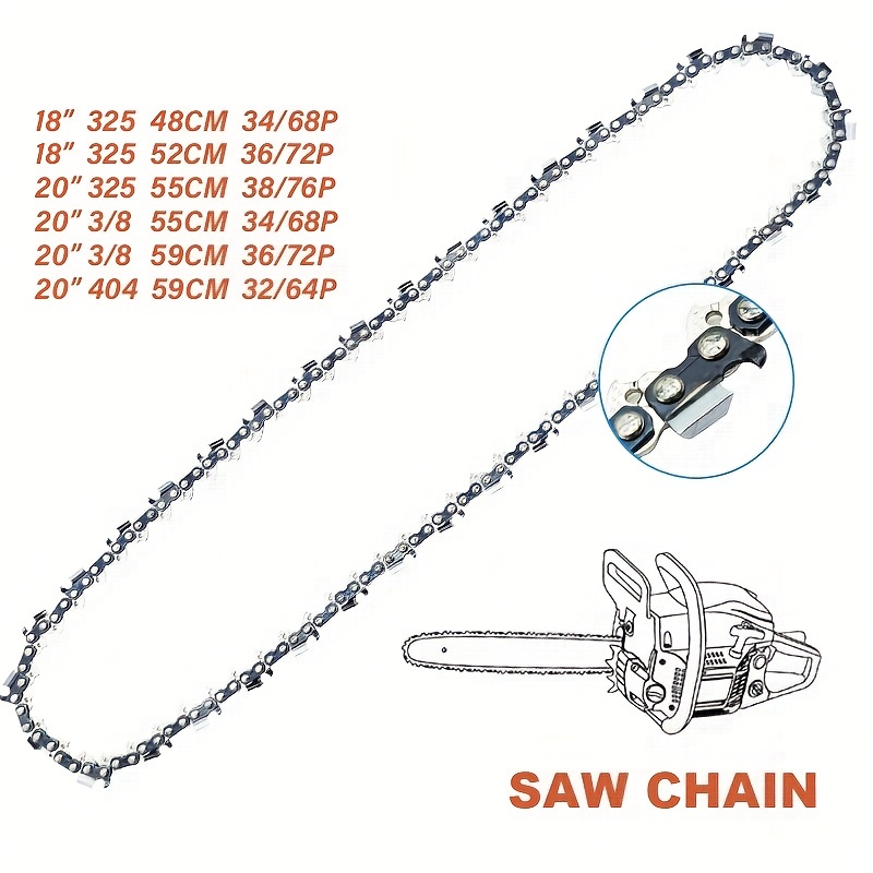 Guía de 40 cm (16 pulgadas) + cadena de 68 eslabones - Compatible con las motosierras  STIHL