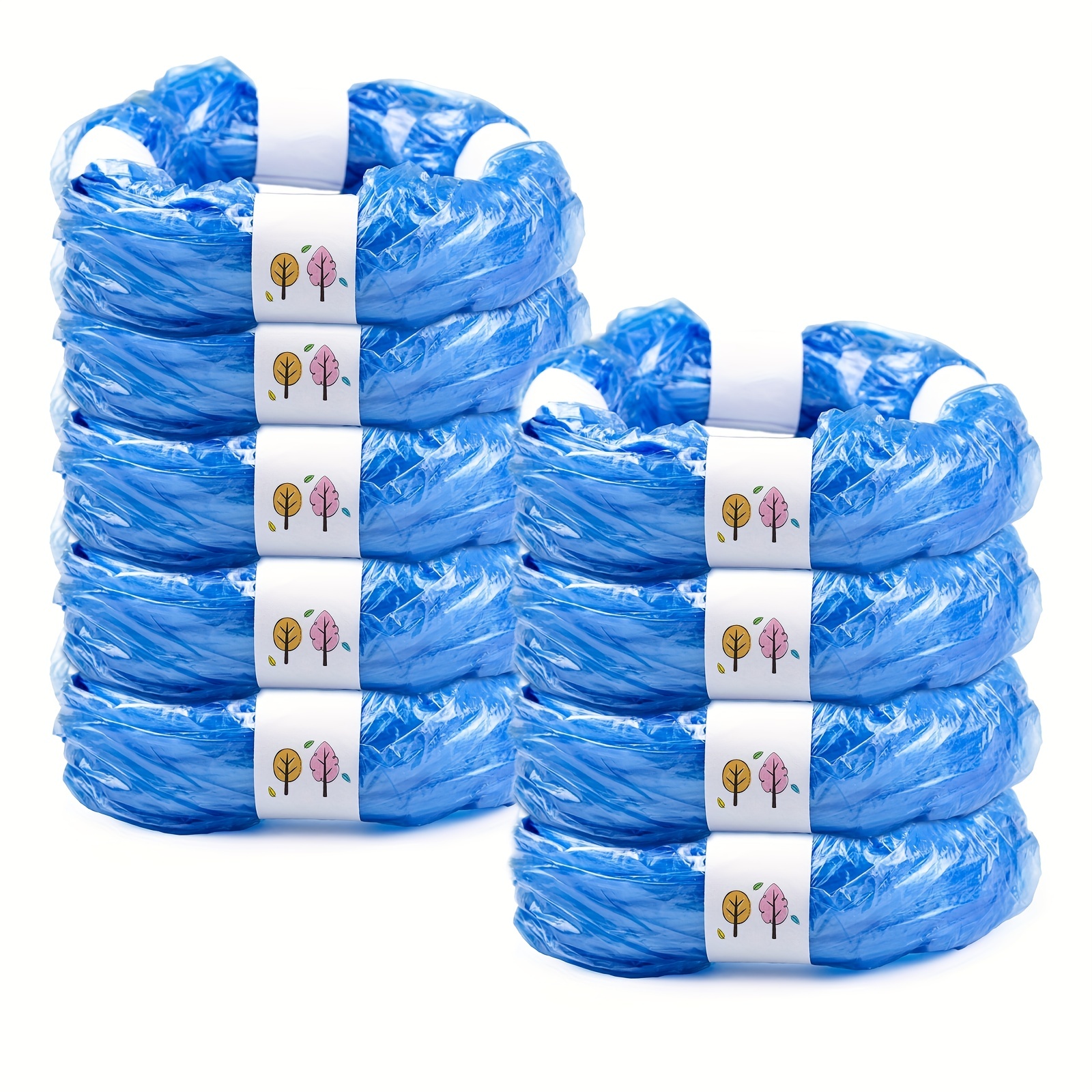 9pcs blue polyethylene diaper   with   disposable leak   for   and   pails waste disposal decorative bags leakproof bags 0