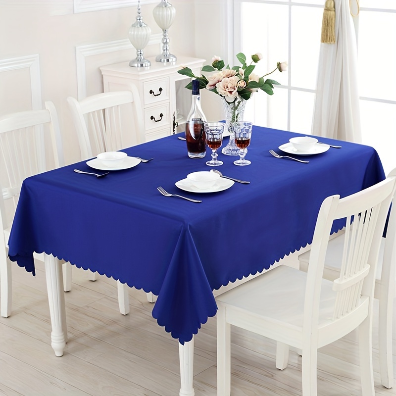 Mantel individual de plástico y polipropileno para hostelería, hogar,  cafetería, restaurante, diámetro de 38 cm, color azul