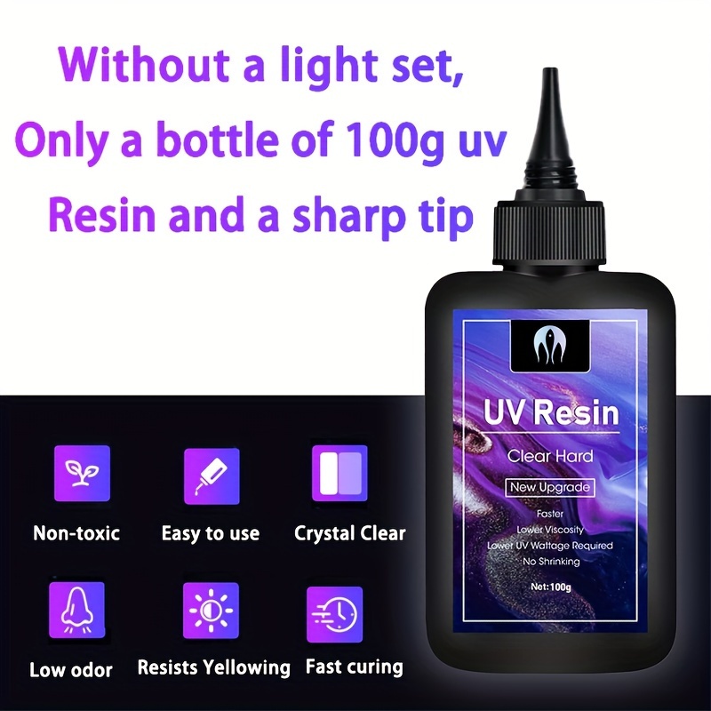 Ultra Low Odor Upgraded Version Without Light Uv Resin Kit - Temu