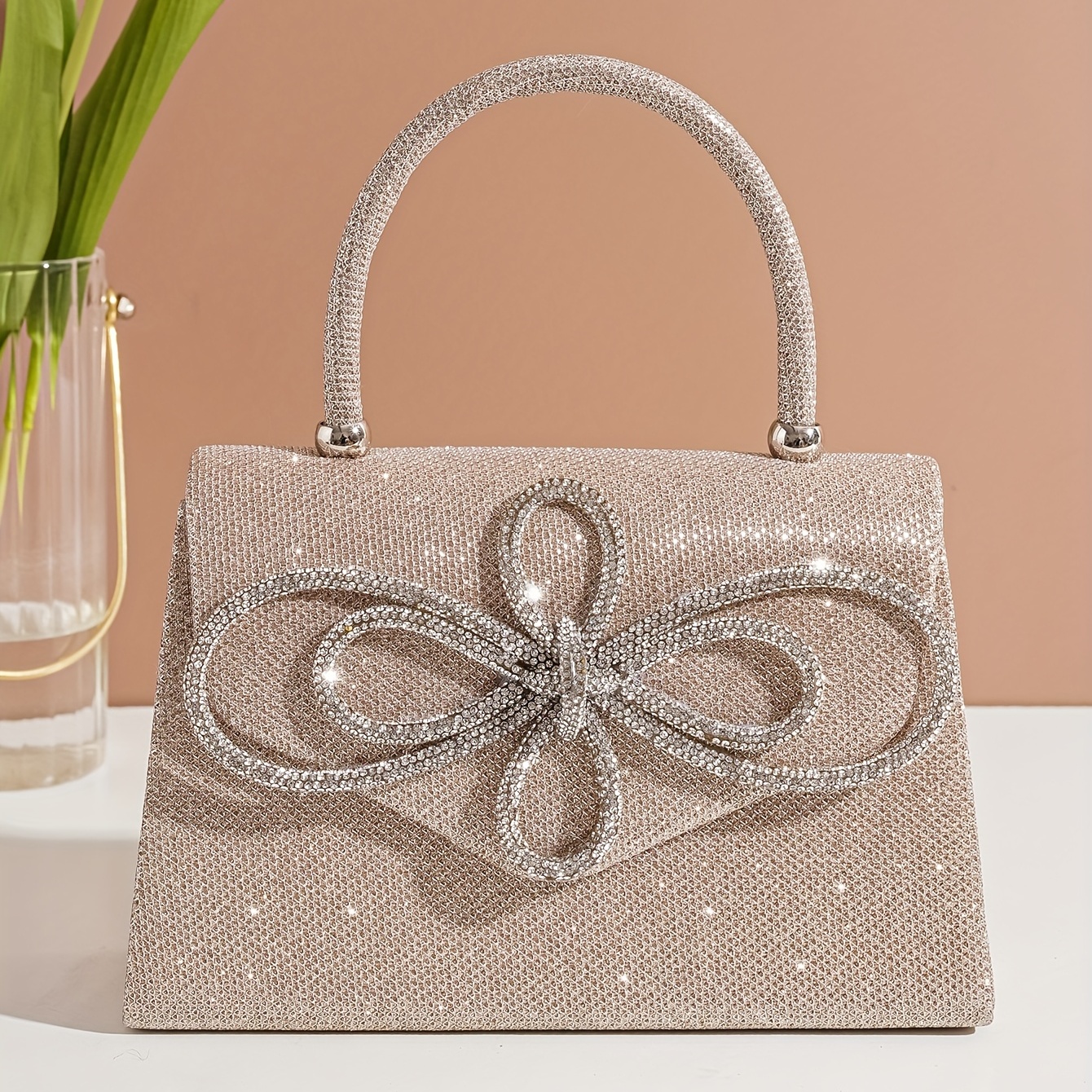 Glitter Bowknot Evening Bag | Elegant Clutch Purses For Women | Our Store