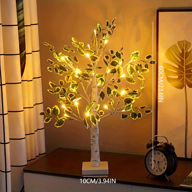 1 confezione da 60 cm di lampada ad albero, lampada a LED, albero di  illuminazione per decorazioni natalizie per scene di feste, lampada da  tavolo a