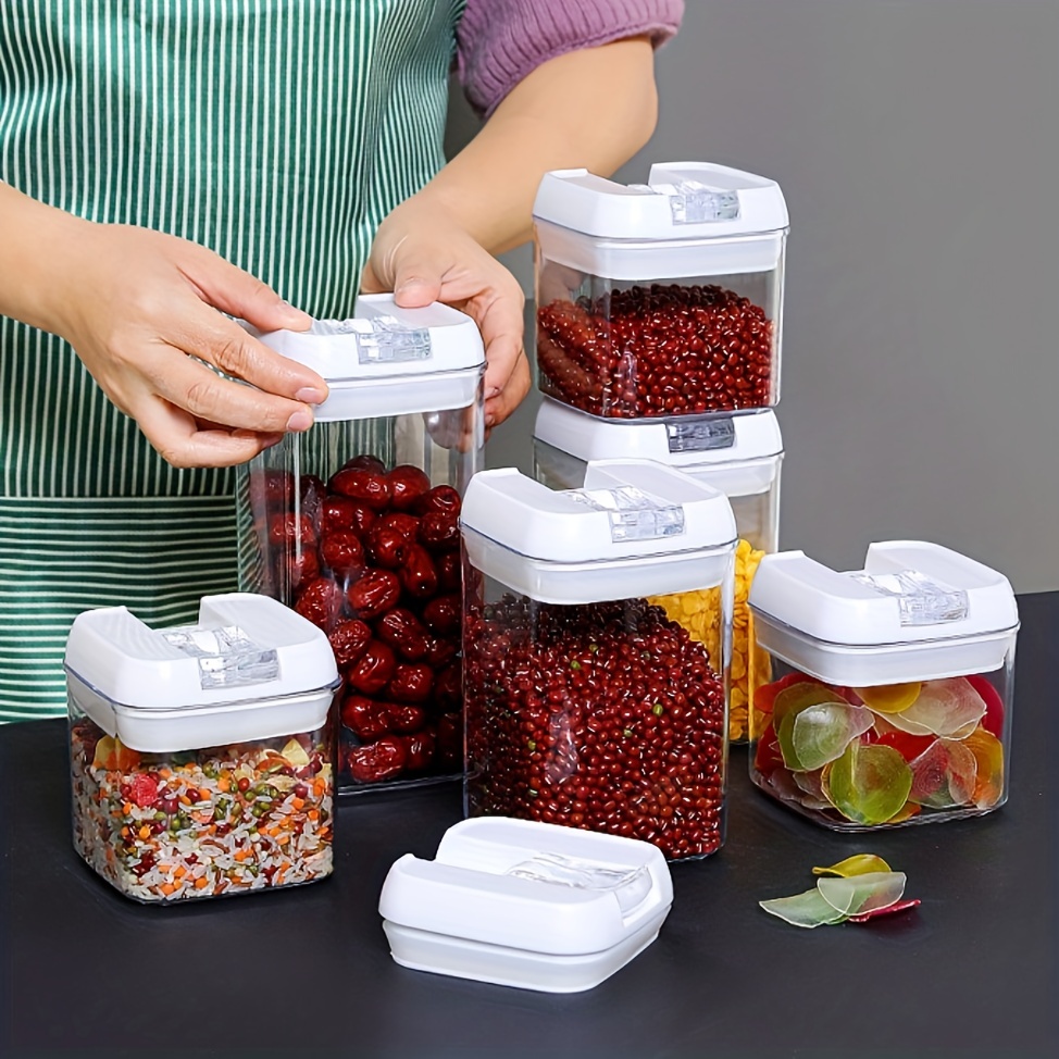 Airtight Food Storage Container Set with Lids, 7 Pcs BPA Free Plastic  Canisters