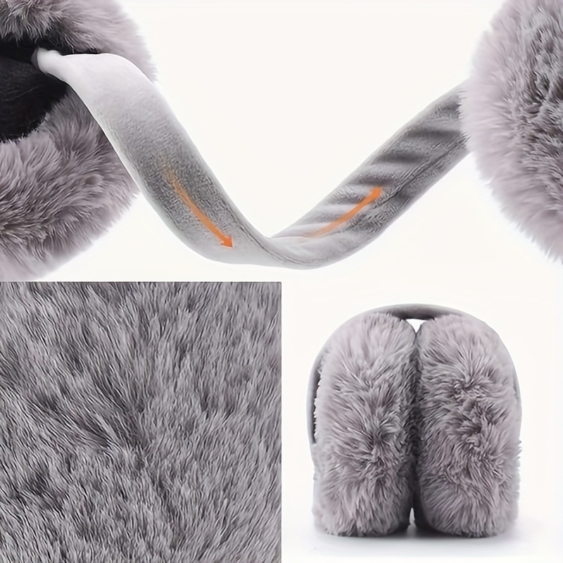 Warm Cold Protection Folding Ear Warmer Faux Fur Ear-Muffs Gifts