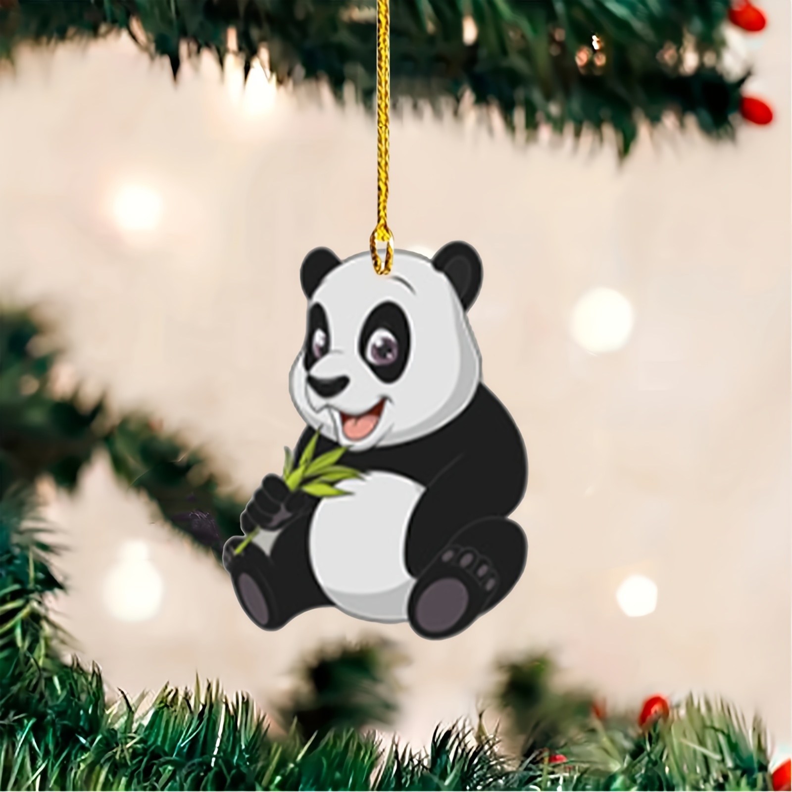 Panda Acrylic Pendant Festivals Decor Car Decor Room Decor - Temu
