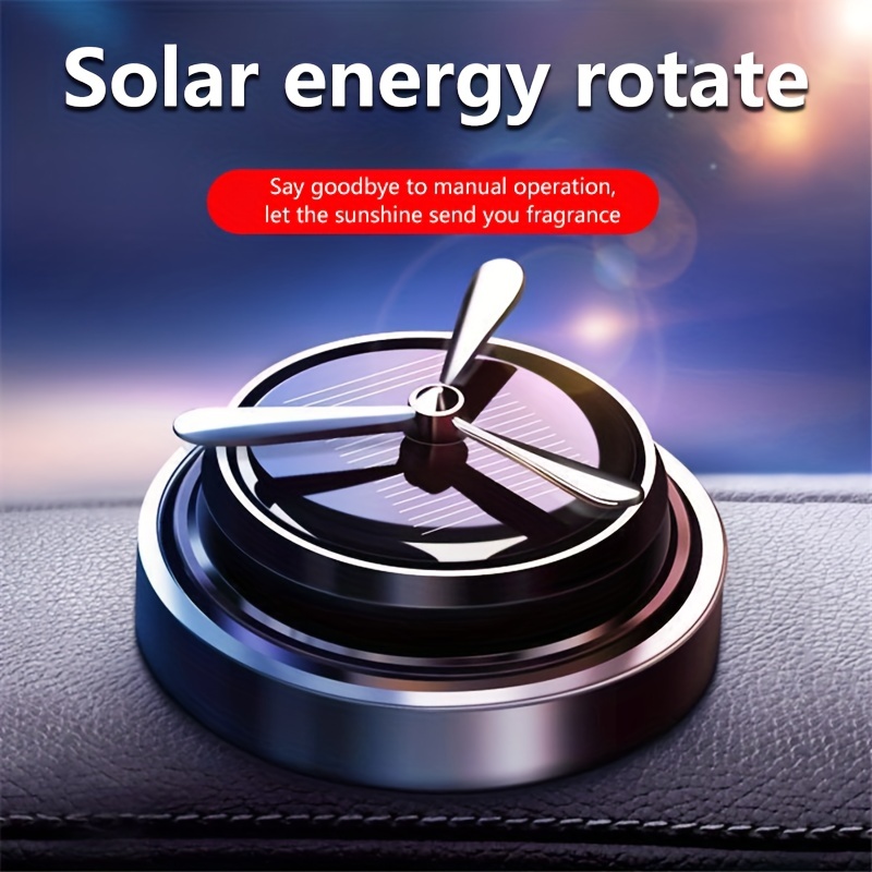 Car Air Freshener Solar Rotating Fragrance Decoration - Temu