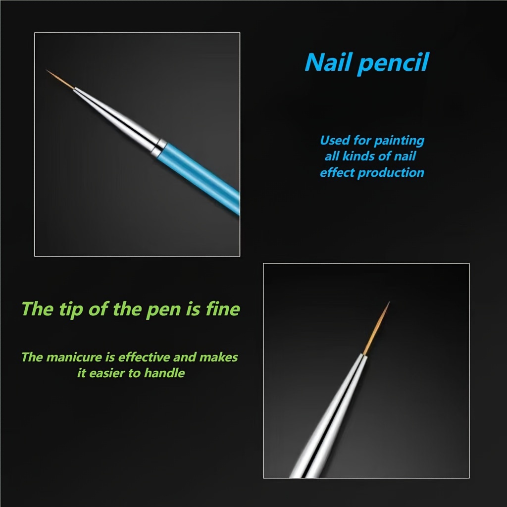 Nail Drawing Pen Extremely Fine Metal Rod Nail Drawing Hook - Temu