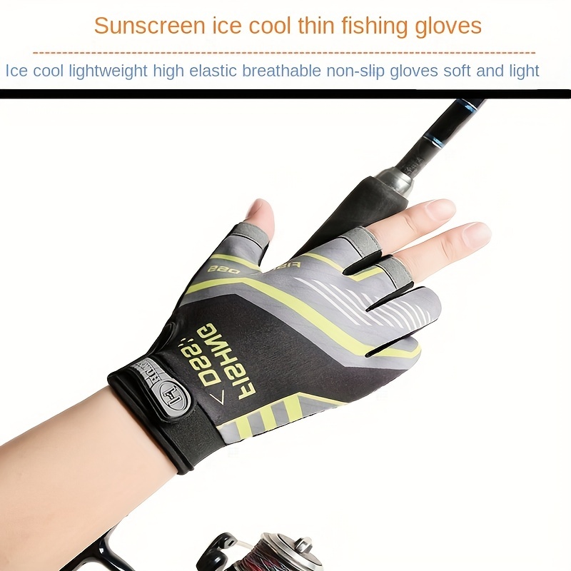 Stay Safe Breathable: Fingerless Fishing Gloves Outdoor - Temu Canada