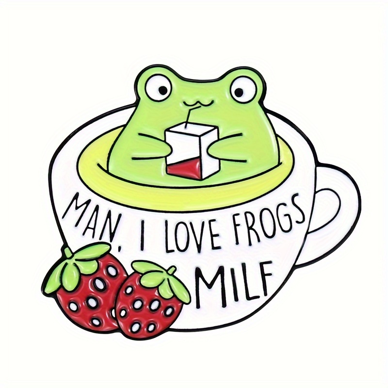 Cute Strawberry Milk Frog