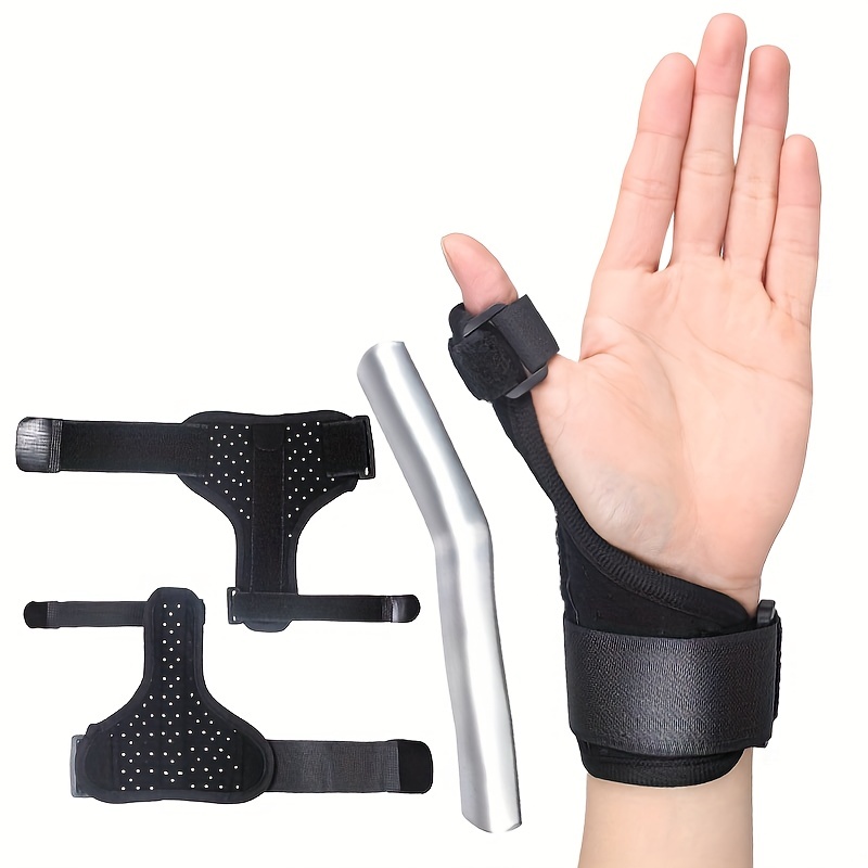 Férula para pulgar y muñequera, estabilizador de muñeca ajustable para el  pulgar, soporte de férula de espica transpirable para el dedo gatillo