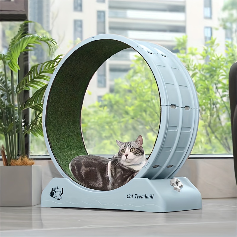 

1pc Indoor Assembly Of Cat Roller Treadmill, Silent Fitness Cat Running Wheel, Plastic Treadmill For Pet Cats