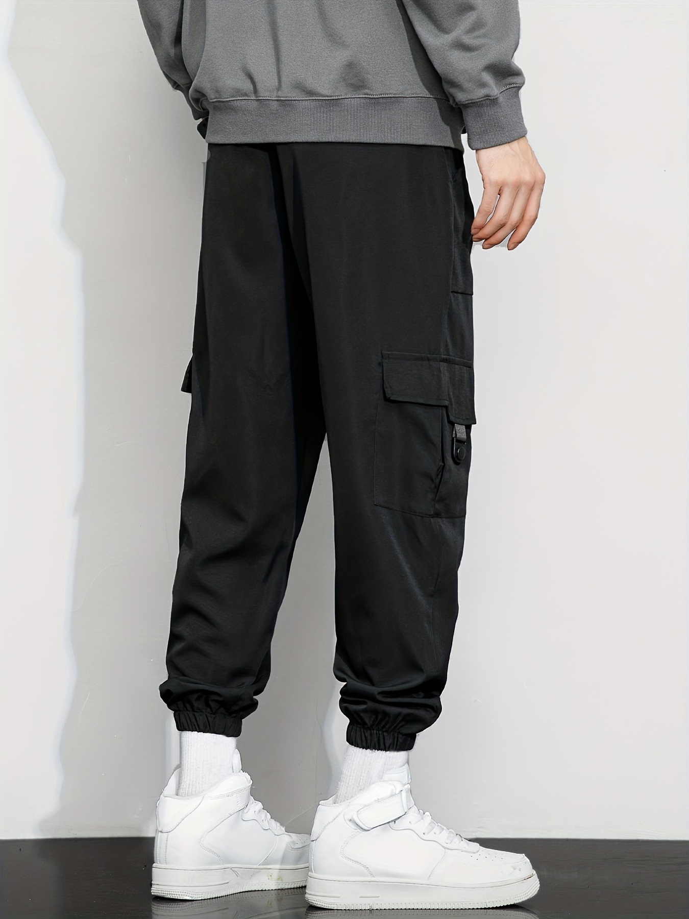 Cargo Pantalón De Los Hombres Pantalones De Jogger Multi Bolsillo