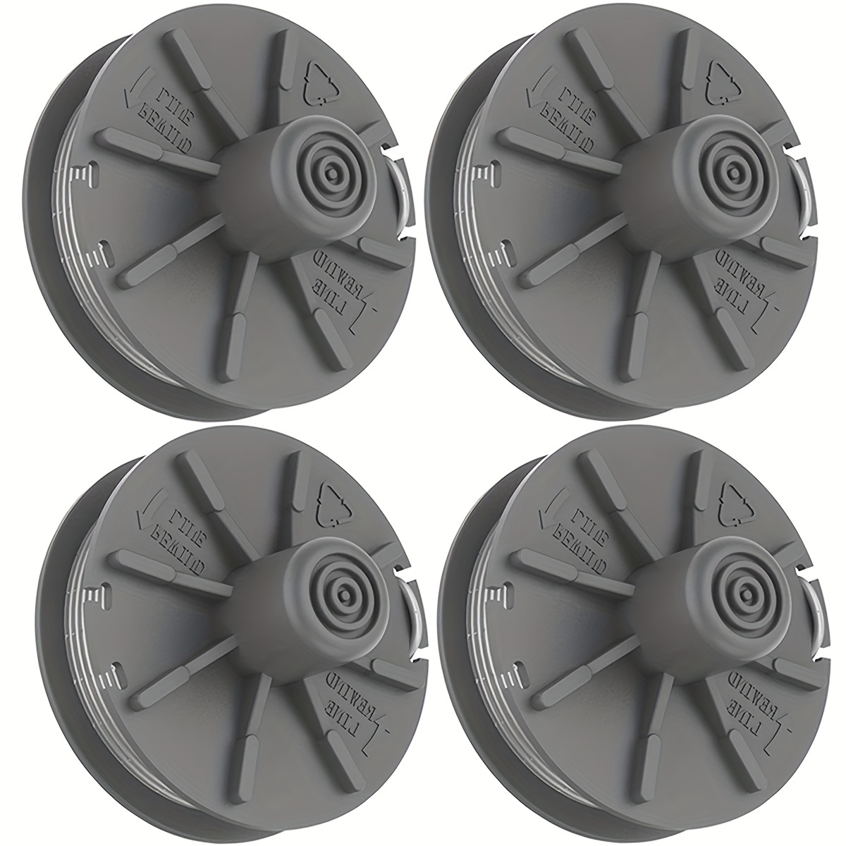 Replacement for Black Decker Trimmer 4pcs Cover Cap and 4pcs Springs  RC-100-P Lawn Mower Spare Parts 