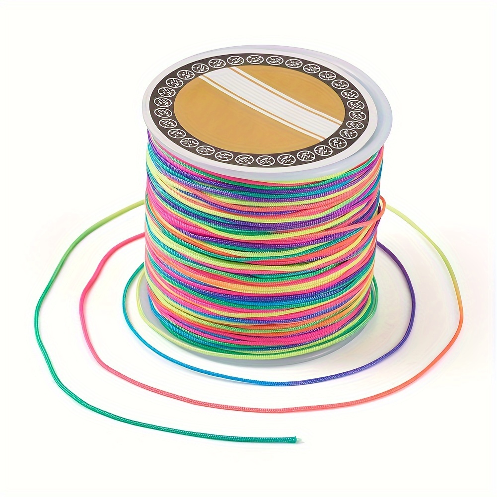 About 109.36 Yards Rainbow Color Nylon Thread For Diy - Temu New Zealand