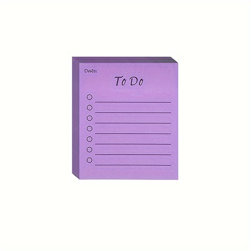 1pc Multicolor Sticky Notes Work Memo Pad Planner Time Management